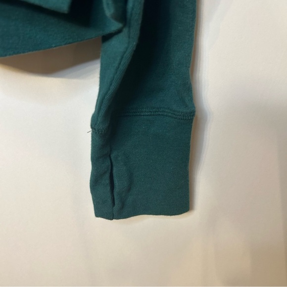 Sweaty Betty After Class Crop Sweatshirt in Glade Green Organic Cotton, Size S - Picture 10 of 13
